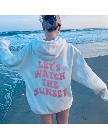 LETS WATCH THE SUNSET Oversized Hoodie